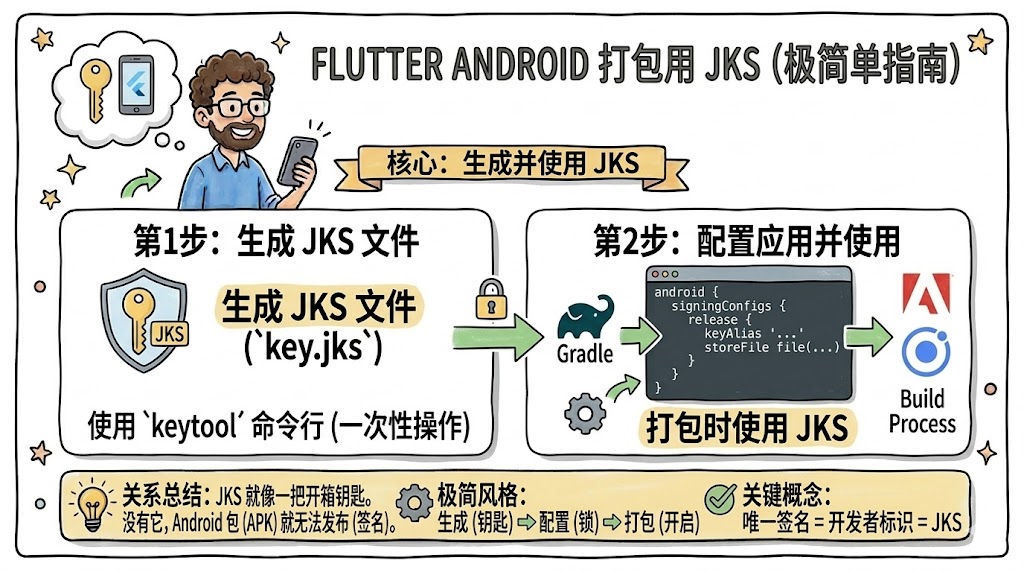 Flutter android打包自定义jks
