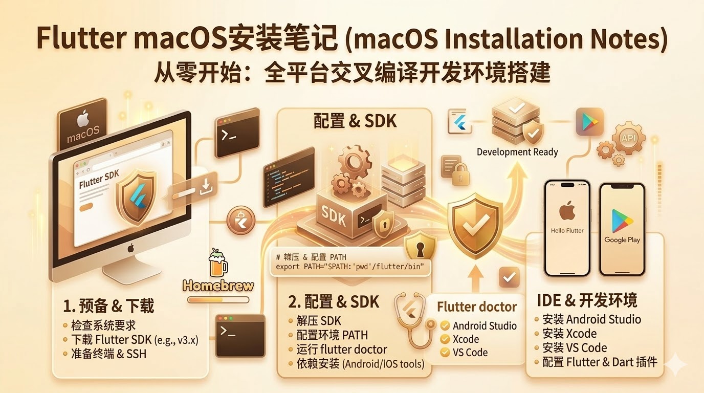 Flutter mac安装笔记